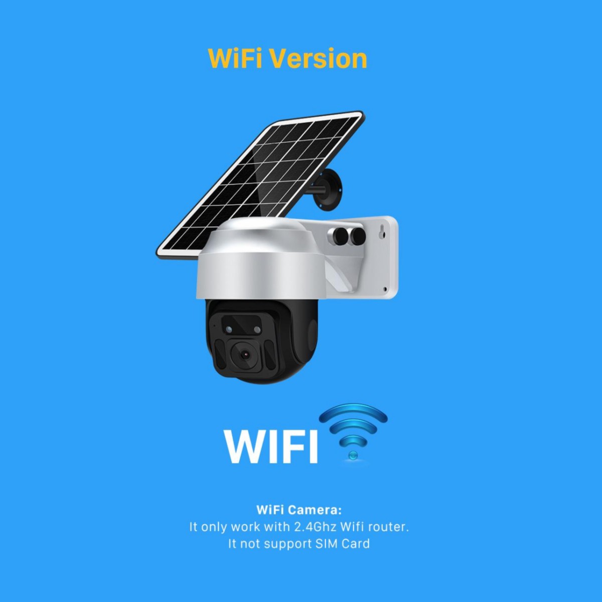 Solar Powered Wireless WiFi Surveillance Camera - Jabula & Co