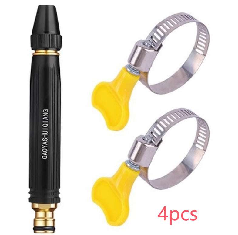 Portable High Pressure Washing Water Gun Car Wash Nozzle Adjustable Nipple Type Direct Spray Home Garden Shower Watering Hose by Jabula & Co