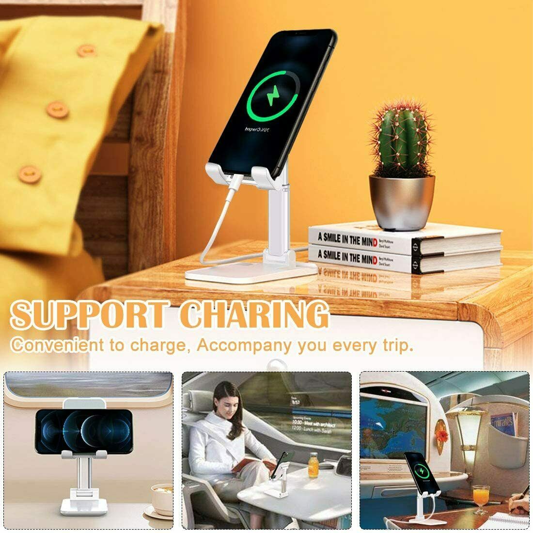 Cell Phone Stand Desktop Holder Tablet Stand Mount Mobile Phone Desktop Tablet Holder Table Cell Foldable Extend Support Desk Mobile Phone Holder Stand - Jabula & Co