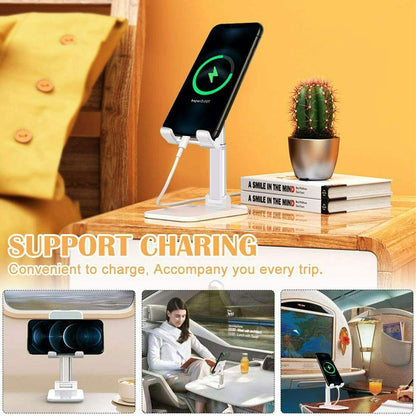 Cell Phone Stand Desktop Holder Tablet Stand Mount Mobile Phone Desktop Tablet Holder Table Cell Foldable Extend Support Desk Mobile Phone Holder Stand - Jabula & Co