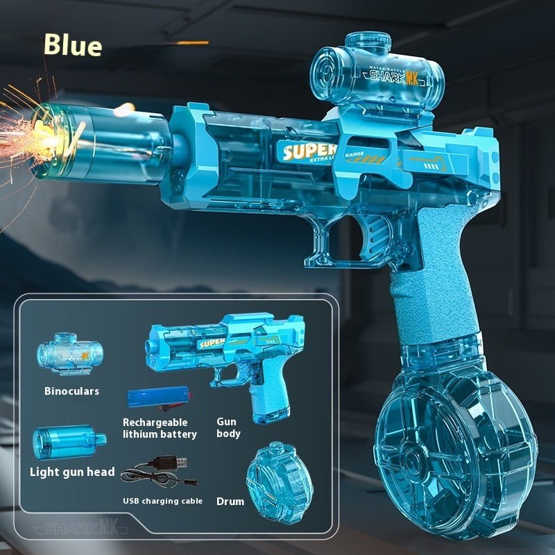 LED Lights Electric Water Guns Children Simulated Shooting Recoil Powerful Automatic Water Spray Gun Kids Summer Outdoor Toys - Jabula & Co