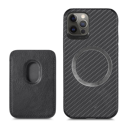 Magnetic Card Holder XR Carbon Fiber Pattern Phone Case - Jabula & Co