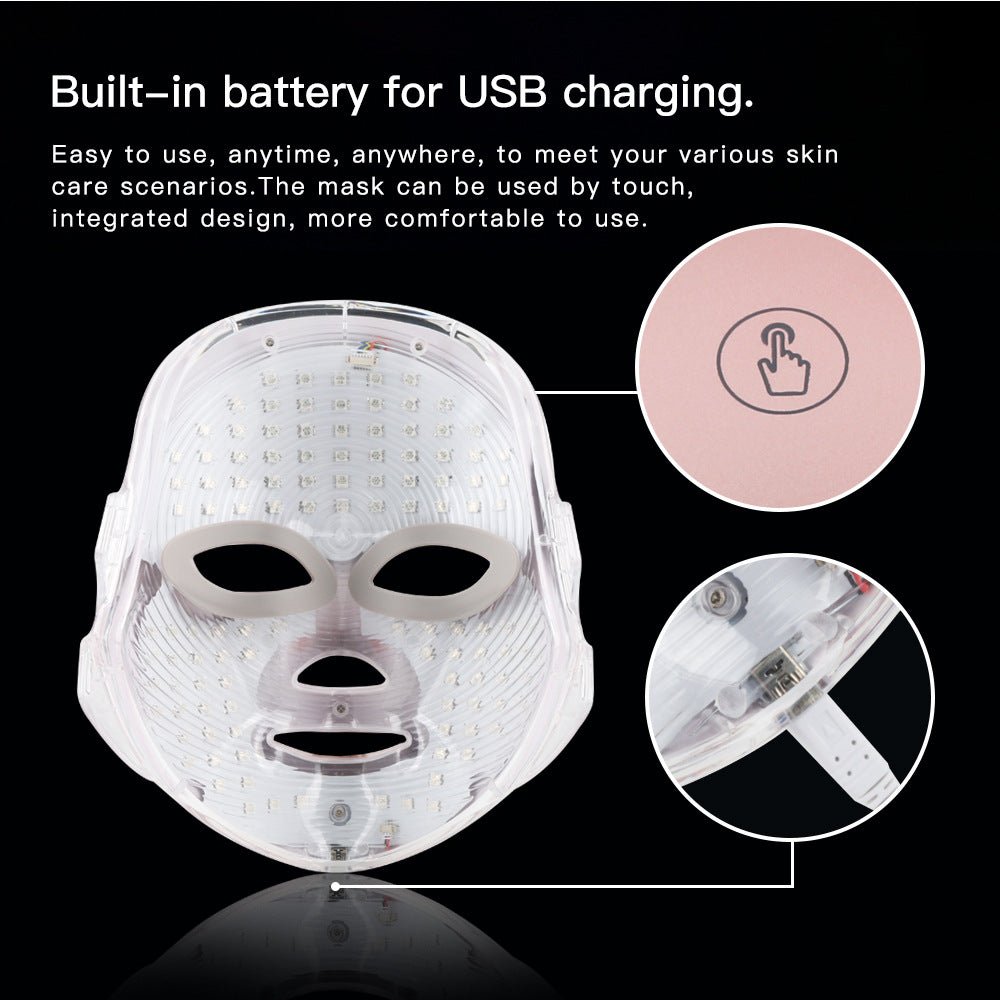 Touch Screen Seven-color Light Mask LED Photon Skin Rejuvenation - Jabula & Co