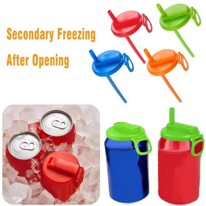 Soda Can Lid Straw Soda Can Lid Cola Cans Cup Lid Reusable Can Stopper For Soda Beer Drinks Juice Coke Beverage Cap Fits Standard Coke Can - Jabula & Co