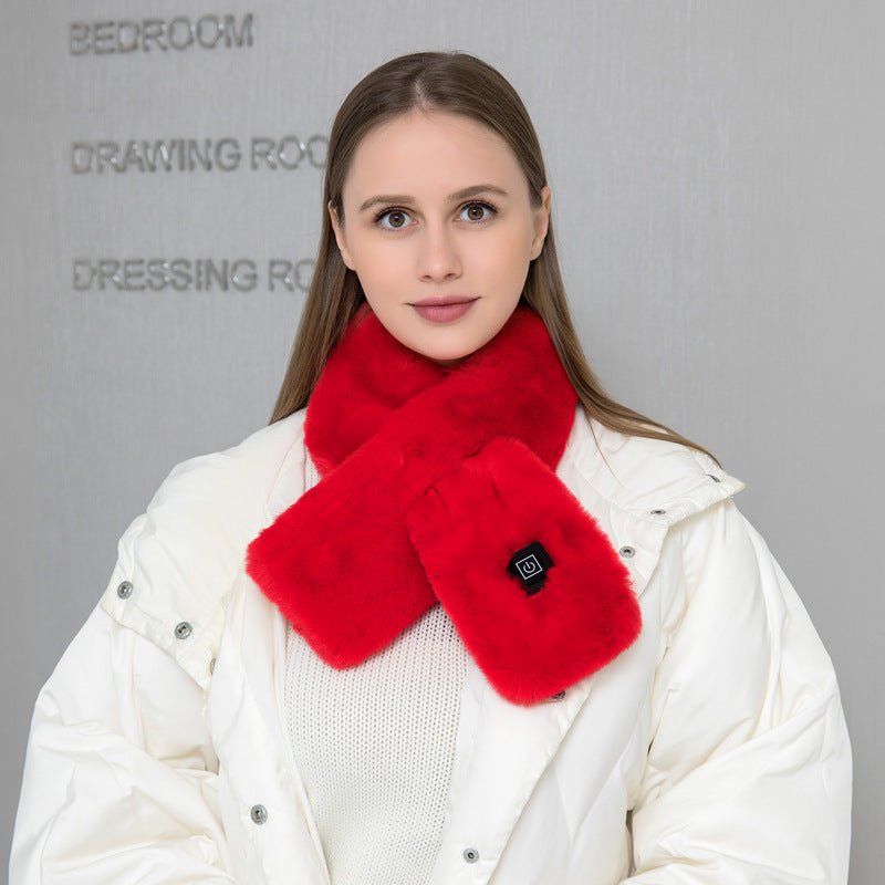 Heating Scarf USB Electric Heated Neck Wrap Heating Pad Pain Relief Three-gear Temperature Control Neck Warmer For Women Men by Beckett