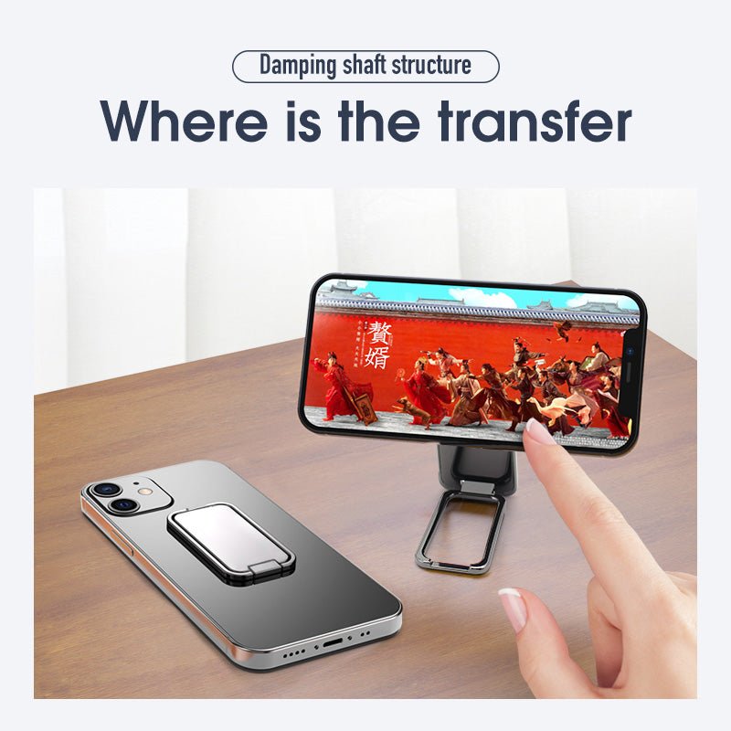 Foldable Mobile Phone Holder Ring Buckle Retractable Desktop CellPhone Stand Car Magnetic Bracket Office Accessories - Jabula & Co