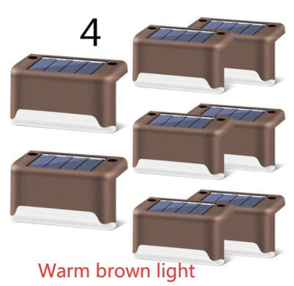 New Upgrade Waterproof LED Solar Fence Lamp Solar Deck Lights Solar Step Light Outdoor For Patio Stairs Garden Pathway Step Yard by Beckett