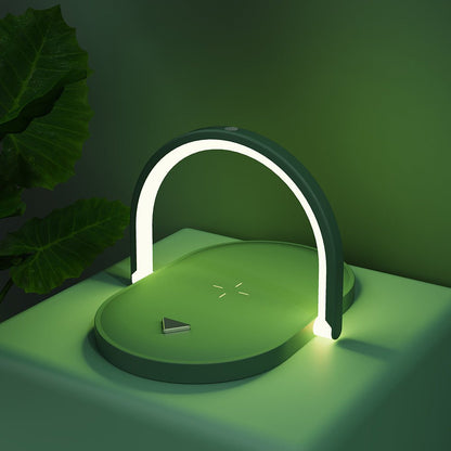 3 In 1 Foldable Wireless Charger Night Light Wireless Charging Station Stonego LED Reading Table Lamp 15W Fast Charging Light - Jabula & Co