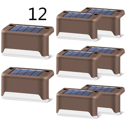 New Upgrade Waterproof LED Solar Fence Lamp Solar Deck Lights Solar Step Light Outdoor For Patio Stairs Garden Pathway Step Yard by Beckett