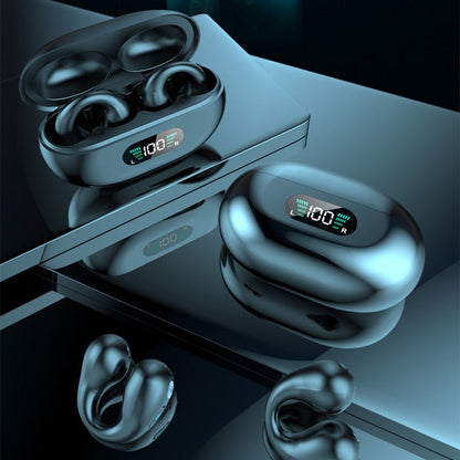 Bone Conduction Headphones TWS Earbuds Ear Clip Bluetooth 5.3 Touch Wireless Earphone In-Ear Bass HIFI Sports Headset - Jabula & Co