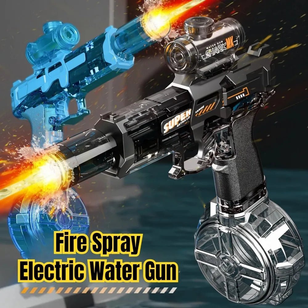 LED Lights Electric Water Guns Children Simulated Shooting Recoil Powerful Automatic Water Spray Gun Kids Summer Outdoor Toys - Jabula & Co