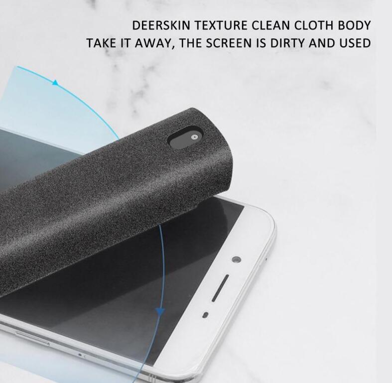 2 In 1 Phone Computer Screen Cleaner Kit For Screen Dust Removal Microfiber Cloth Set - Jabula & Co