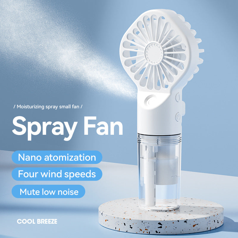 Portable Handheld Spray Fan 4-Speed Water Spray Mist Fan Summer Cooling Artifact USB Charging Summer Supplies Outdoor Mini Fan - Jabula & Co