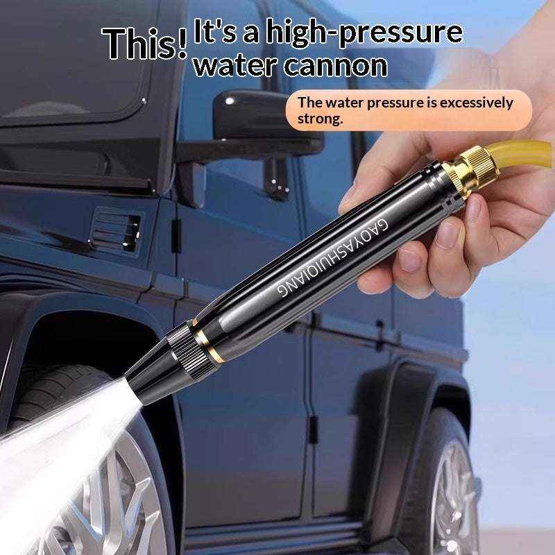 Portable High Pressure Washing Water Gun Car Wash Nozzle Adjustable Nipple Type Direct Spray Home Garden Shower Watering Hose
