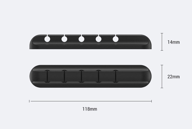 Silicone USB Cable Winder Desktop Cable Organizer Management Multipurpose Clips Cables Protector For Wired Headphones - Jabula & Co