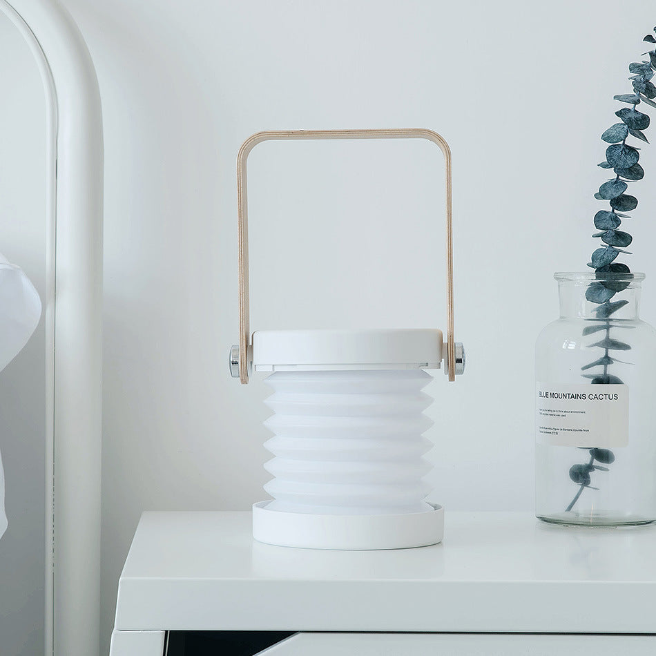 Foldable Touch Dimmable Reading LED Night Light Portable Lantern Lamp USB Rechargeable For Home Decor by Beckett