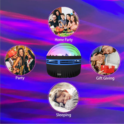 LED Star Galaxy Projector Lamp Spotlight Colorful Rotating Magic Ball Bedroom Atmosphere Lamp Bar KTV Disco Party Stage Light - Jabula & Co