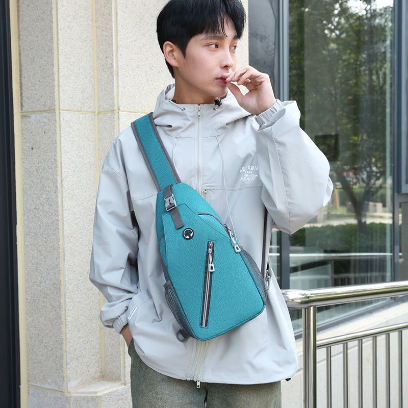 New Multifunctional Men's Shoulder Crossbody Bag Male Hard-Wearing Canvas Shoulder Messenger Bags Chest Bag - Jabula & Co