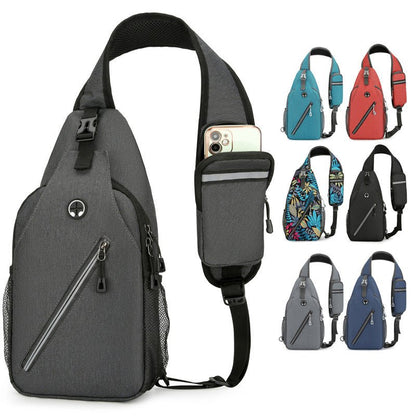 New Multifunctional Men's Shoulder Crossbody Bag Male Hard-Wearing Canvas Shoulder Messenger Bags Chest Bag - Jabula & Co
