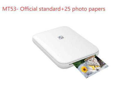 Color Photo Printer Portable Full Color Wireless Photo Printer USB Bluetooth Thermal Sublimation Printer