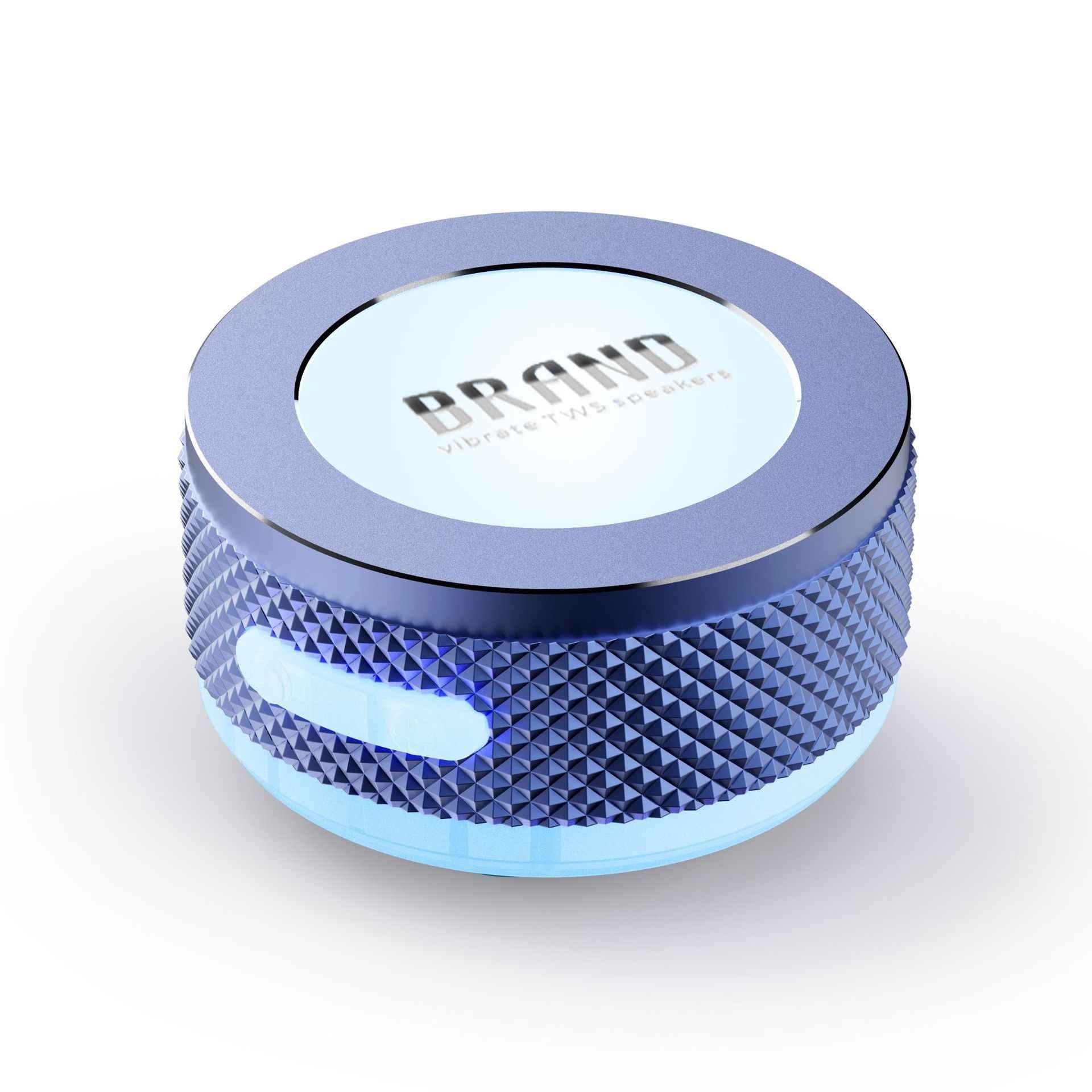 Small Wireless Bone Conduction Speakers Bluetooth Vibration Speaker With Color LED Light Portable Surface Adsorption Speaker - Jabula & Co