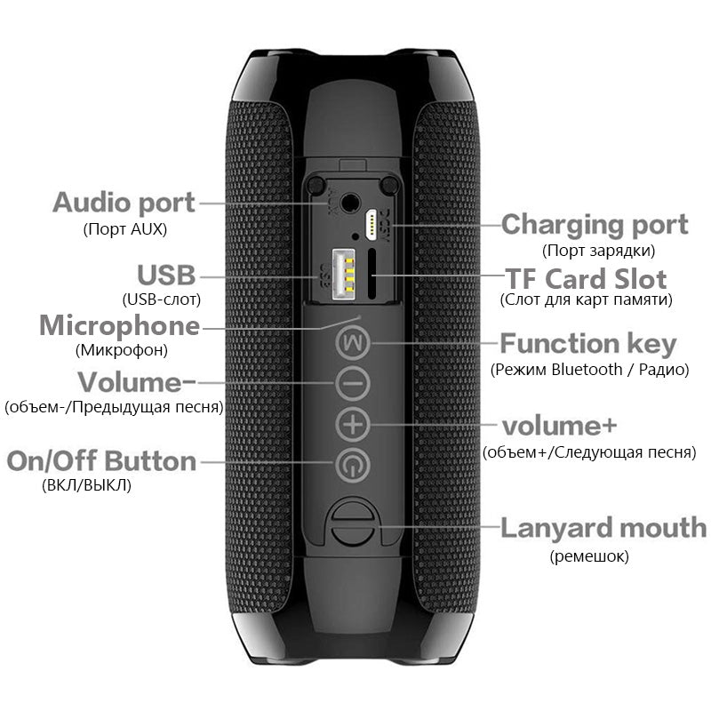 Portable portable multifunctional Bluetooth speaker - Jabula & Co