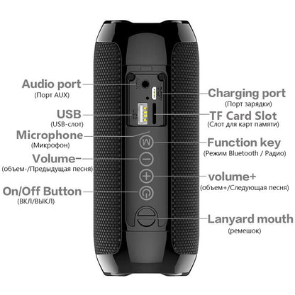 Portable portable multifunctional Bluetooth speaker - Jabula & Co