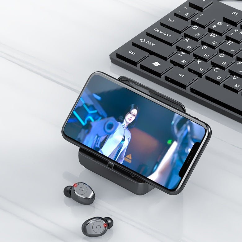 Multifunction Bluetooth Headset Binaural Movement Power Bank Phone Support - Jabula & Co