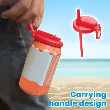Soda Can Lid Straw Soda Can Lid Cola Cans Cup Lid Reusable Can Stopper For Soda Beer Drinks Juice Coke Beverage Cap Fits Standard Coke Can - Jabula & Co