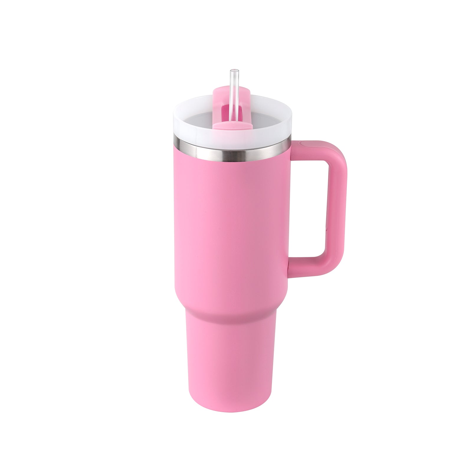 40 Oz Tumbler With Handle Straw Insulated, Stainless Steel Spill Proof Vacuum Coffee Cup Tumbler With Lid Tapered Mug Gifts For Valentine Lover Suitable For Car Gym Office Travel by Beckett