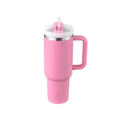 40 Oz Tumbler With Handle Straw Insulated, Stainless Steel Spill Proof Vacuum Coffee Cup Tumbler With Lid Tapered Mug Gifts For Valentine Lover Suitable For Car Gym Office Travel by Beckett