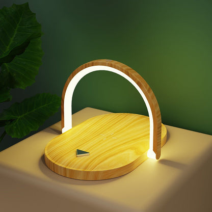 3 In 1 Foldable Wireless Charger Night Light Wireless Charging Station Stonego LED Reading Table Lamp 15W Fast Charging Light - Jabula & Co