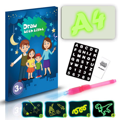 Educational Toy Drawing Pad 3D Magic 8 Light Effects Puzzle Board Sketchpad - Jabula & Co