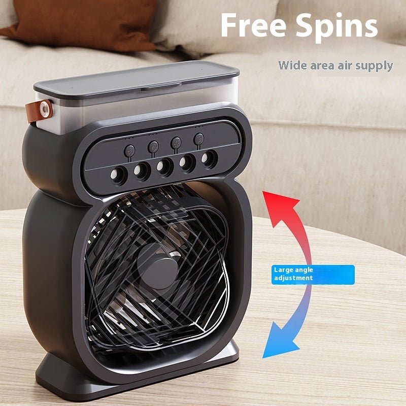 3 In 1 Portable Air Conditioner Evaporative Air Cooler LED Night Lights 3 Speeds Humidifier Fan For Home Office by Jabula & Co