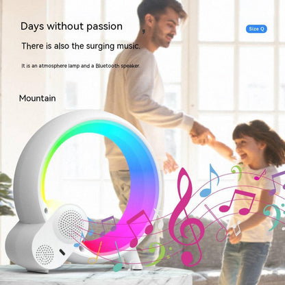 Creative Q Light Analog Sunrise Digital Display Alarm Clock Bluetooth Audio Intelligent Wake-up Q Colorful Atmosphere Light by Jabula & Co