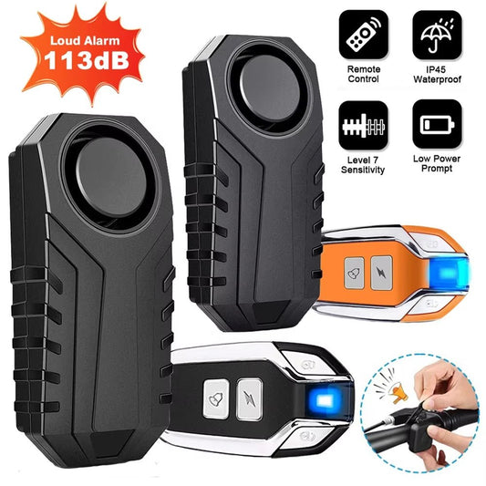 Elecpow Bike Alarm Remote Control Waterproof Electric Bicycle Motorcycle Anti-Theft Alarm Vibration Sensor - Jabula & Co