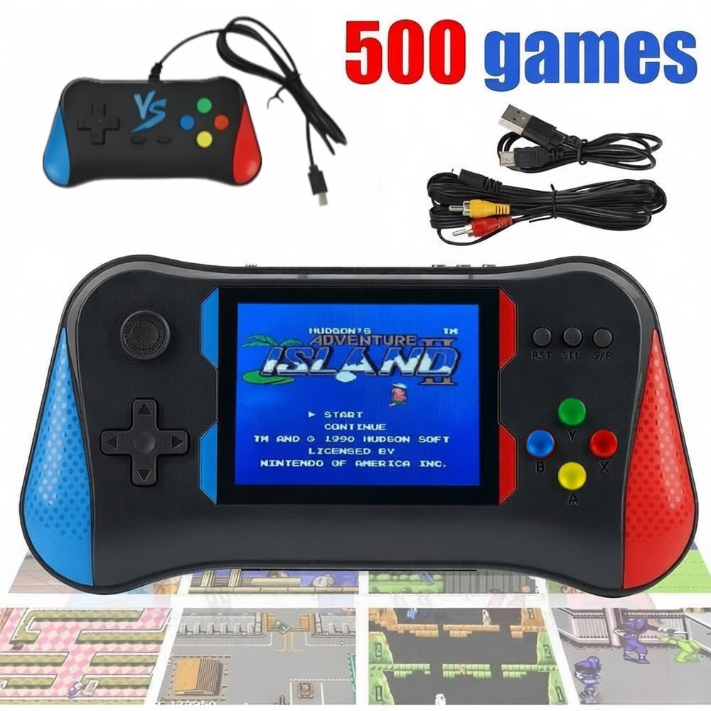 3.5'' 500 Classic Games Handheld Retro Video Game Console Player For Kids Adults