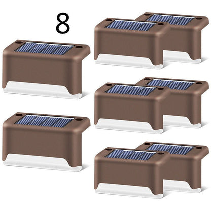 New Upgrade Waterproof LED Solar Fence Lamp Solar Deck Lights Solar Step Light Outdoor For Patio Stairs Garden Pathway Step Yard by Beckett