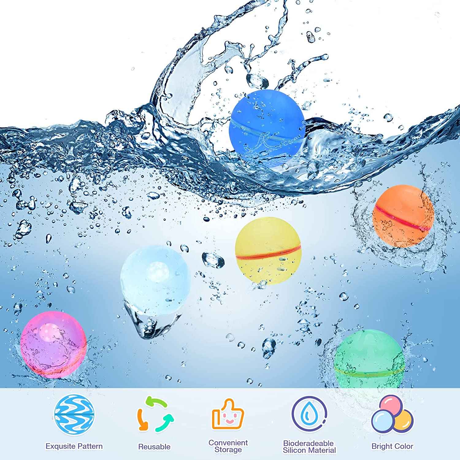 Jabula & Co Reeusable Water Balloons (12 pcs) - Jabula & Co