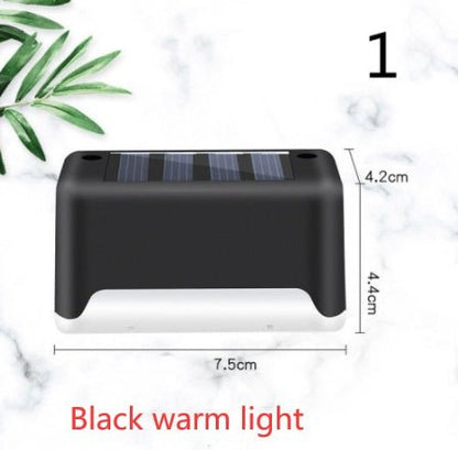 New Upgrade Waterproof LED Solar Fence Lamp Solar Deck Lights Solar Step Light Outdoor For Patio Stairs Garden Pathway Step Yard - Jabula & Co