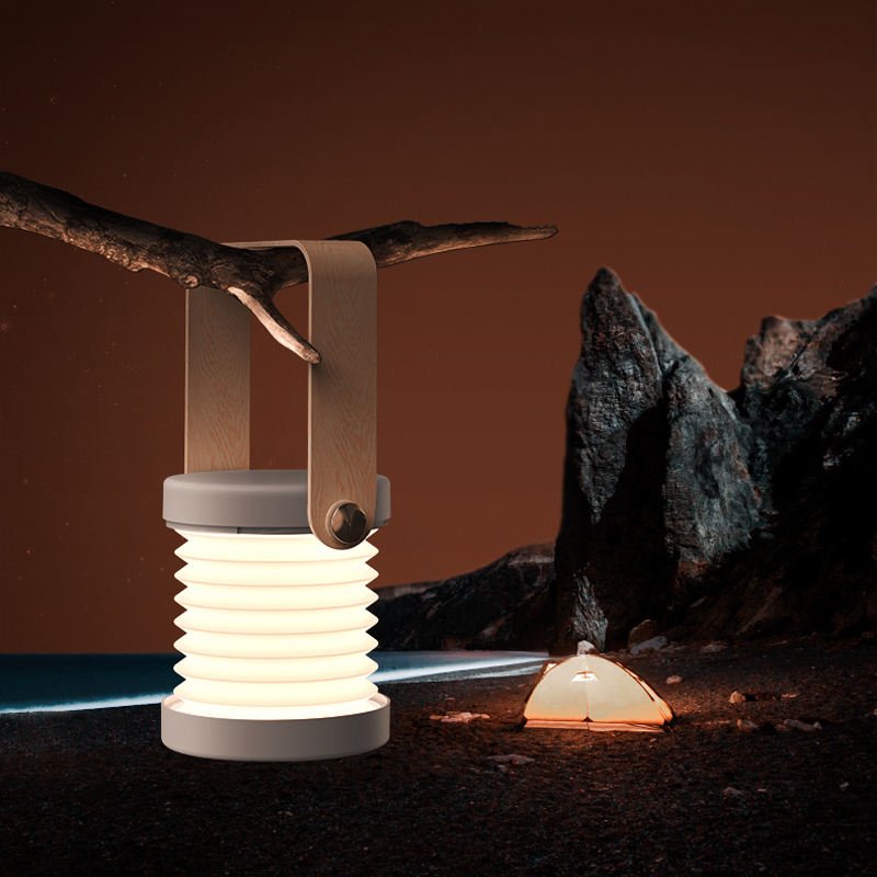 Foldable Touch Dimmable Reading LED Night Light Portable Lantern Lamp USB Rechargeable For Home Decor - Jabula & Co