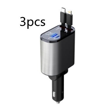 Metal Car Charger 100W Super Fast Charging Car Cigarette Lighter USB And TYPE-C Adapter - Jabula & Co