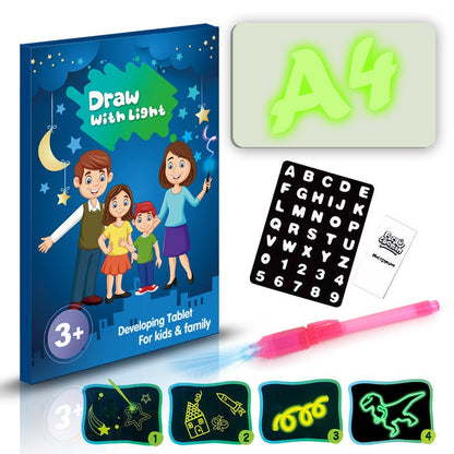 Educational Toy Drawing Pad 3D Magic 8 Light Effects Puzzle Board Sketchpad - Jabula & Co