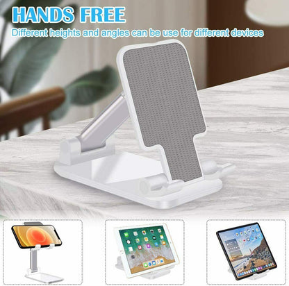 Cell Phone Stand Desktop Holder Tablet Stand Mount Mobile Phone Desktop Tablet Holder Table Cell Foldable Extend Support Desk Mobile Phone Holder Stand - Jabula & Co