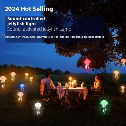 Jellyfish Mood Lamp LED Jellyfish Night Light Portable Jellyfish Lamp Jellyfish Decorations Smart Table Lamp For Bedside Desk by Jabula & Co