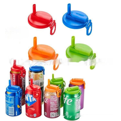 Soda Can Lid Straw Soda Can Lid Cola Cans Cup Lid Reusable Can Stopper For Soda Beer Drinks Juice Coke Beverage Cap Fits Standard Coke Can - Jabula & Co