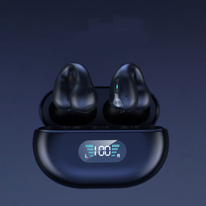 Bone Conduction Headphones TWS Earbuds Ear Clip Bluetooth 5.3 Touch Wireless Earphone In-Ear Bass HIFI Sports Headset - Jabula & Co