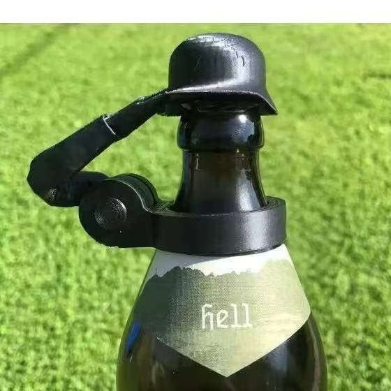 Soldier Salute Beer Bottle Helmet Dustproof Beer Helmet Topper Creative Beer Bottle Cap For Party Bar - Jabula & Co