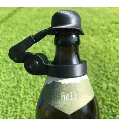Soldier Salute Beer Bottle Helmet Dustproof Beer Helmet Topper Creative Beer Bottle Cap For Party Bar - Jabula & Co