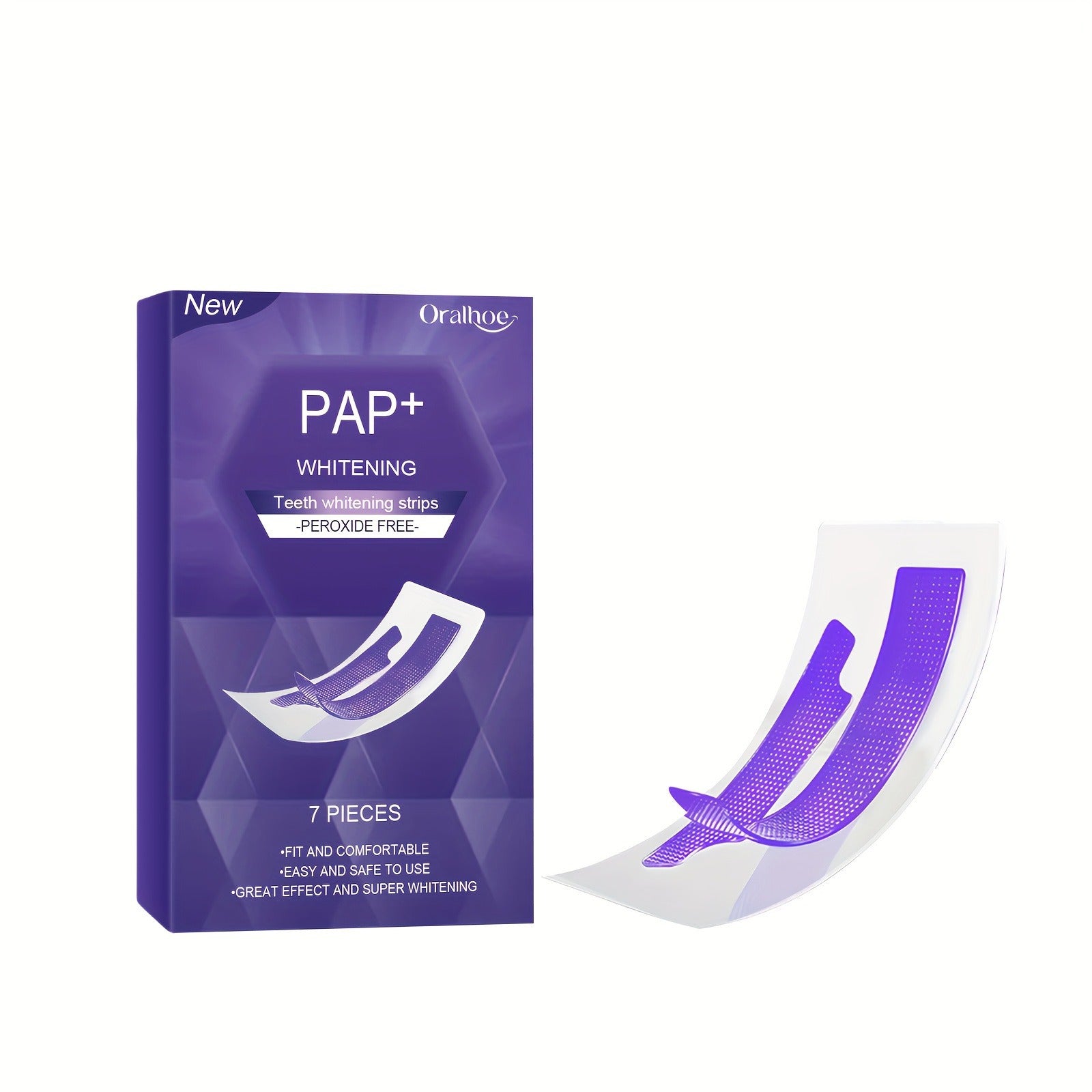 Whitening Teeth Strips Purple Teeth Strips Dry-application - Jabula & Co